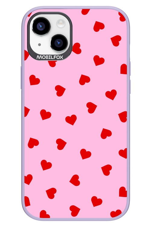 Sprinkle Heart Pink - Apple iPhone 14 Plus