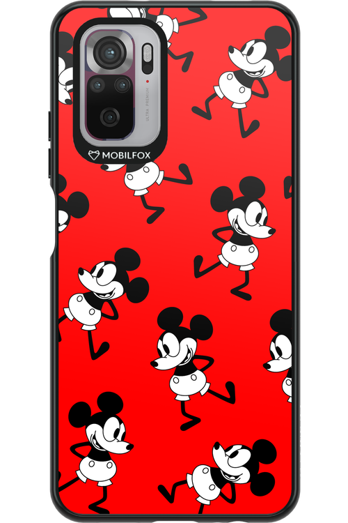 Iconic Mouse (red pattern) - Xiaomi Redmi Note 10
