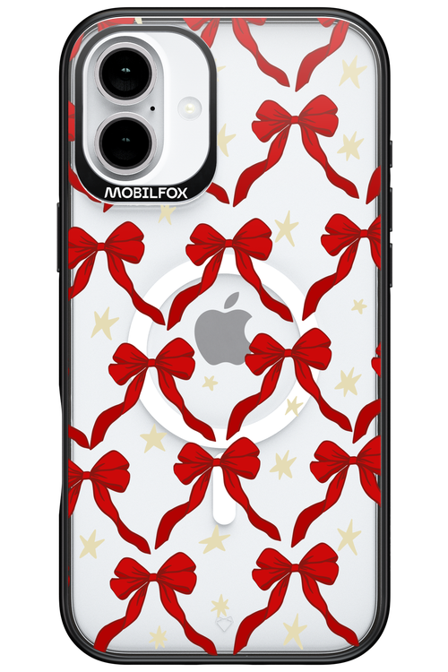 Bow & Stars (Transparent) - Apple iPhone 16 Plus
