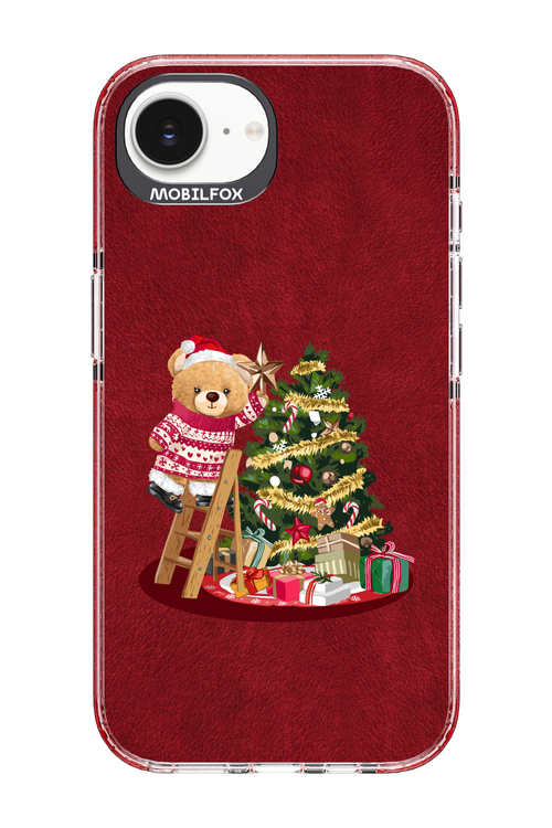 Christmas Bear (Burgundy) - Apple iPhone 16e