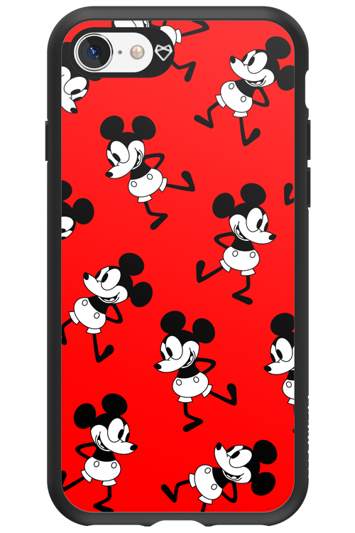 Iconic Mouse (red pattern) - Apple iPhone 8