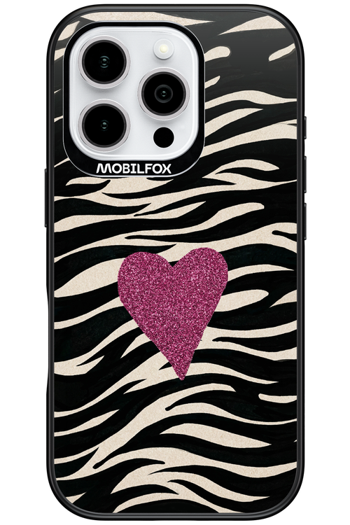 Zebra Heart 2.0 - Apple iPhone 16 Pro