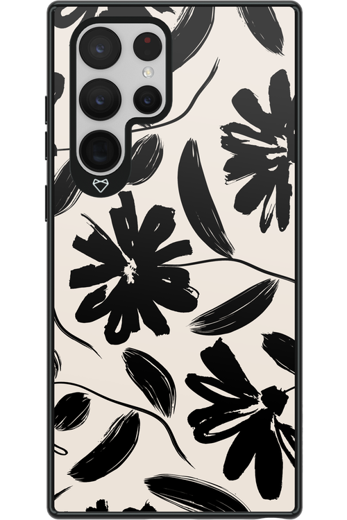 Monochrome Flowerss 2.0 - Samsung Galaxy S22 Ultra