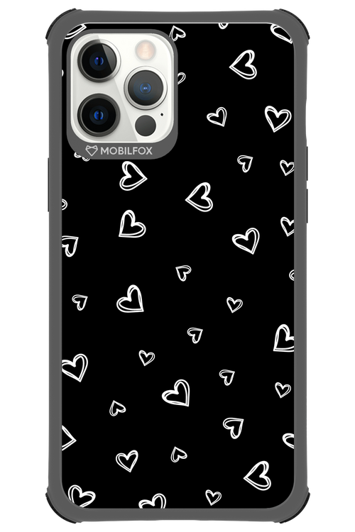 Monochrome Hearts 2.0 - Apple iPhone 12 Pro Max