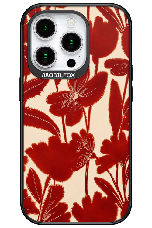 Burgundy Flowers 2.0 - Apple iPhone 15 Pro
