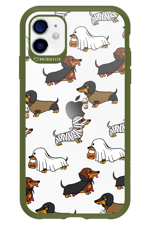 Scary Dachshund (Transparent) - Apple iPhone 11