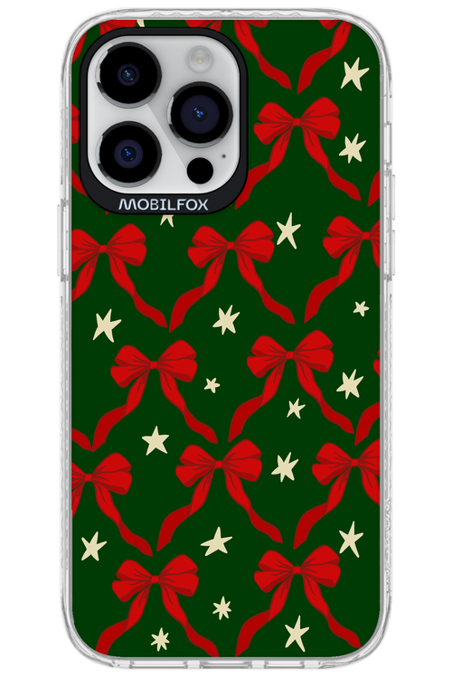 Bow & Stars (Green) - Apple iPhone 14 Pro Max