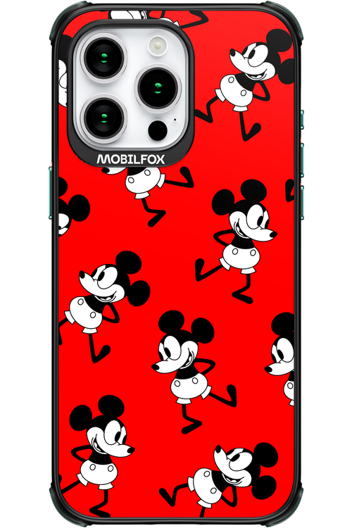Iconic Mouse (red pattern) - Apple iPhone 15 Pro Max