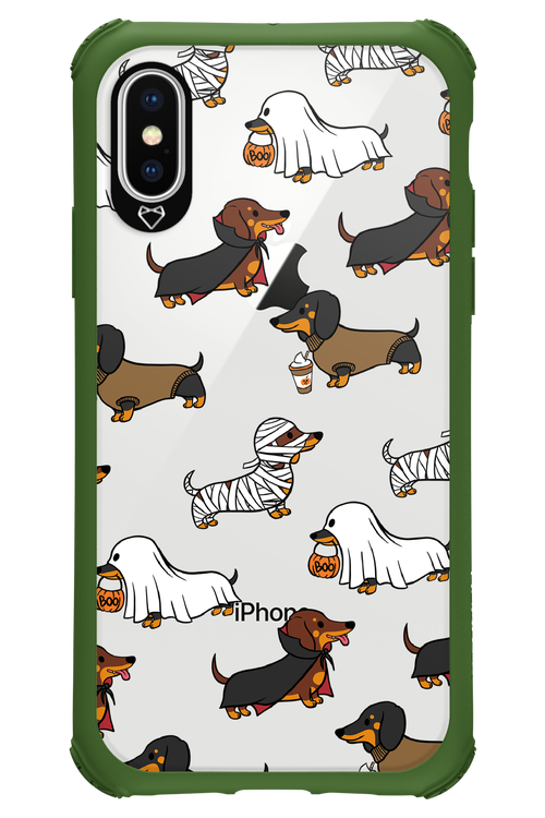 Scary Dachshund (Transparent) - Apple iPhone X