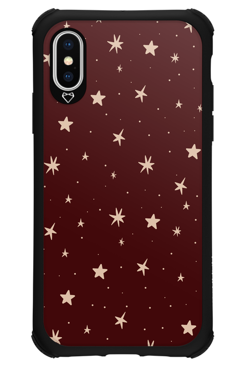 Burgundy Stars - Apple iPhone X