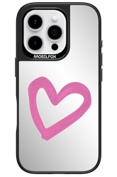 Pink Heart Mirror 2.0 - Apple iPhone 16 Pro
