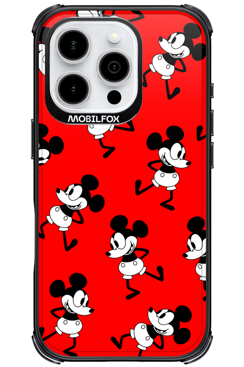 Iconic Mouse (red pattern) - Apple iPhone 16 Pro