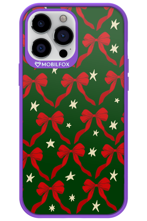 Bow & Stars (Green) - Apple iPhone 13 Pro Max