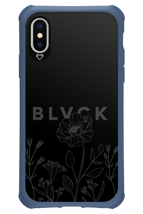 Black Flowers - Apple iPhone XS