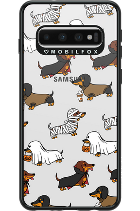 Scary Dachshund (Transparent) - Samsung Galaxy S10