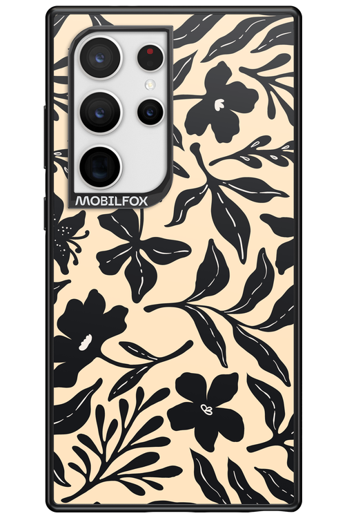 Black Flowers 2.0 - Samsung Galaxy S24 Ultra