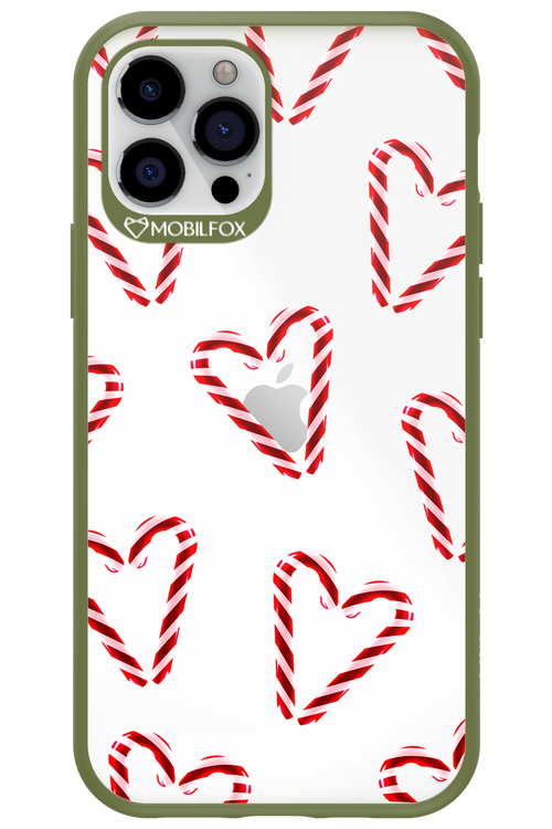 Candy Cane Hearts - Apple iPhone 12 Pro