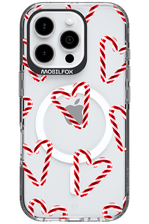 Candy Cane Hearts - Apple iPhone 16 Pro