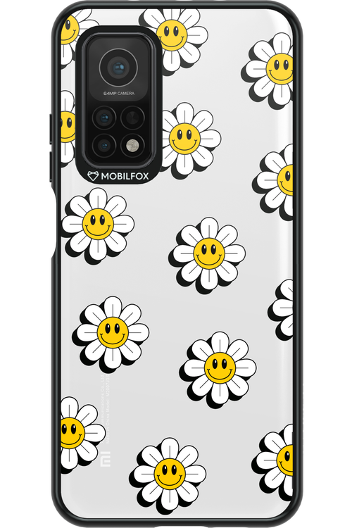 Smiley Flowers Transparent - Xiaomi Mi 10T 5G