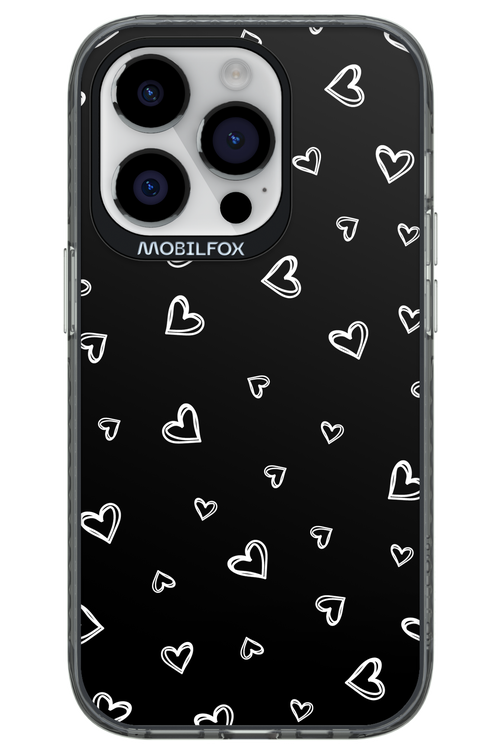 Monochrome Hearts 2.0 - Apple iPhone 14 Pro
