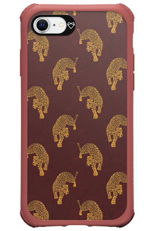Burgundy Leopard Pattern - Apple iPhone 7