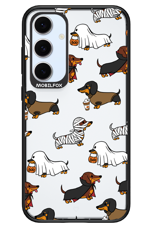 Scary Dachshund (Transparent) - Samsung S24 FE