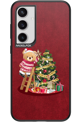 Christmas Bear (Burgundy) - Samsung Galaxy S24+