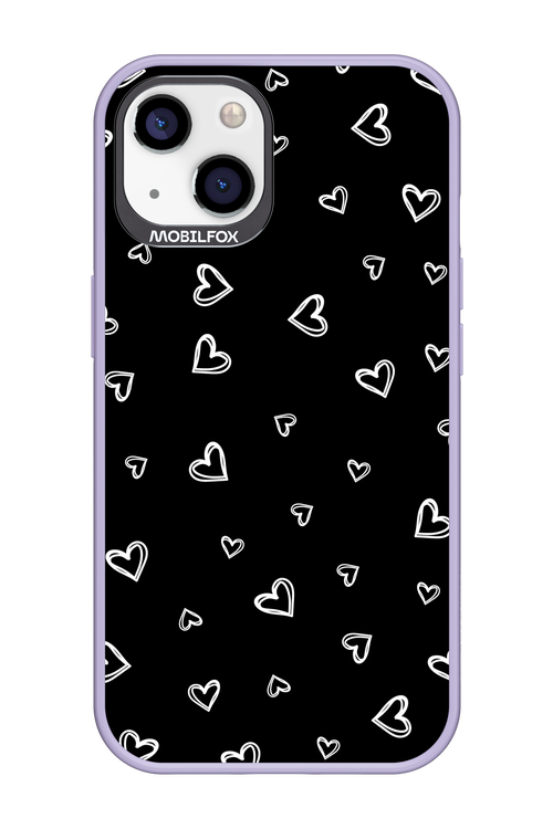 Monochrome Hearts 2.0 - Apple iPhone 13