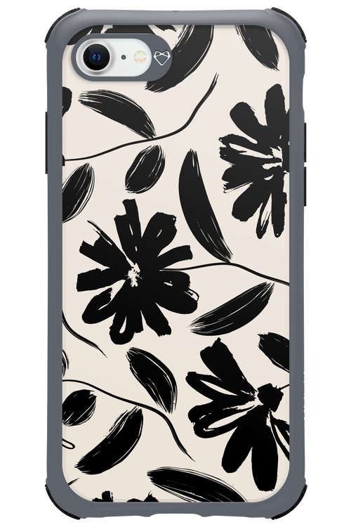 Monochrome Flowerss 2.0 - Apple iPhone SE 2022