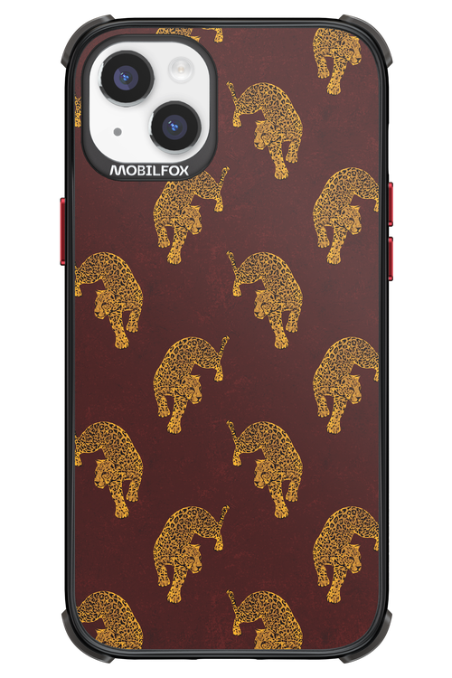 Burgundy Leopard Pattern - Apple iPhone 14 Plus
