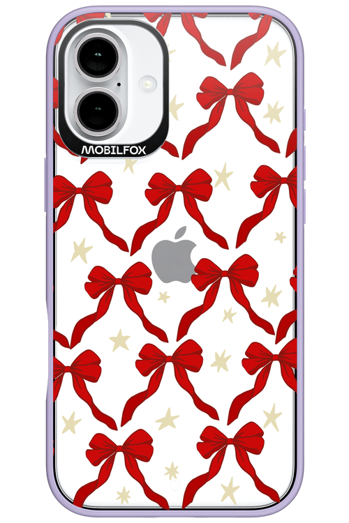 Bow & Stars (Transparent) - Apple iPhone 16 Plus
