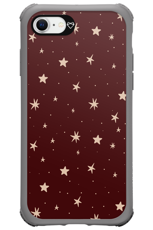 Burgundy Stars - Apple iPhone 8