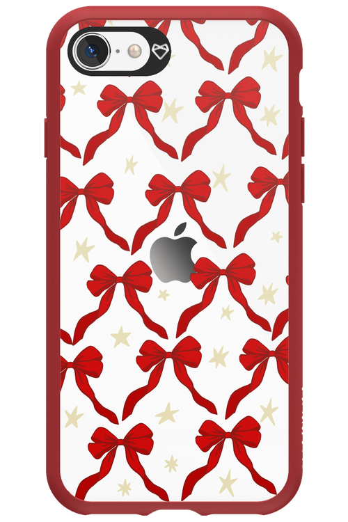 Bow & Stars (Transparent) - Apple iPhone SE 2020