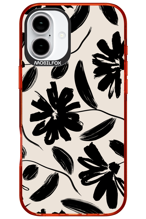 Monochrome Flowerss 2.0 - Apple iPhone 16 Plus