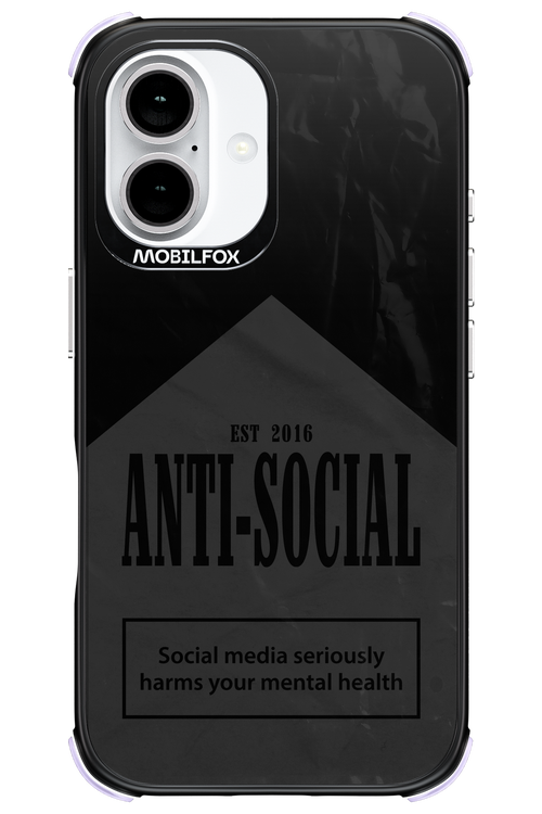 ANTI-SOCIAL (BLVCK) 2.0 - Apple iPhone 16