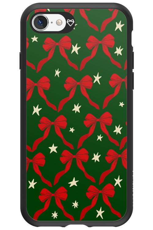 Bow & Stars (Green) - Apple iPhone SE 2020