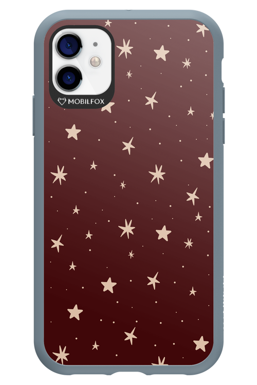 Burgundy Stars - Apple iPhone 11