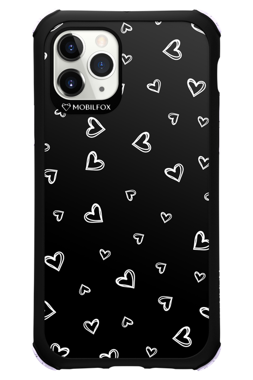 Monochrome Hearts 2.0 - Apple iPhone 11 Pro