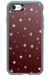 Burgundy Stars - Apple iPhone 8