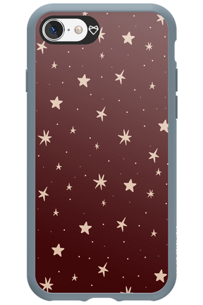 Burgundy Stars - Apple iPhone 8