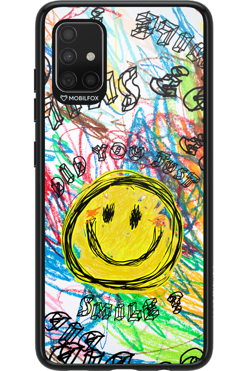 Crayon Smiley Colorful - Samsung Galaxy A51