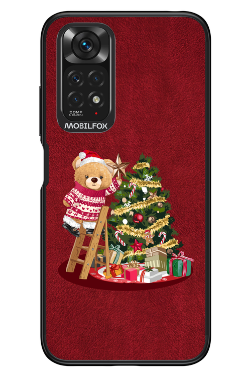 Christmas Bear (Burgundy) - Xiaomi Redmi Note 11/11S 4G