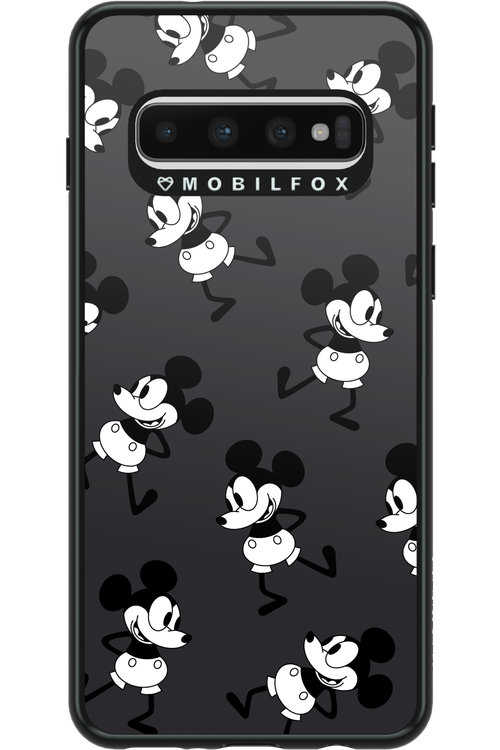 Iconic Mouse (antracite pattern) - Samsung Galaxy S10