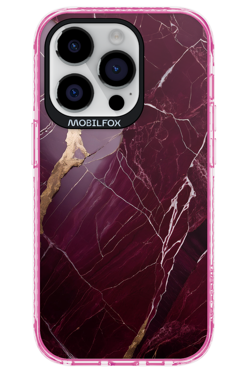 Burgundy Marble - Apple iPhone 14 Pro