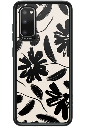 Monochrome Flowerss - Samsung Galaxy S20