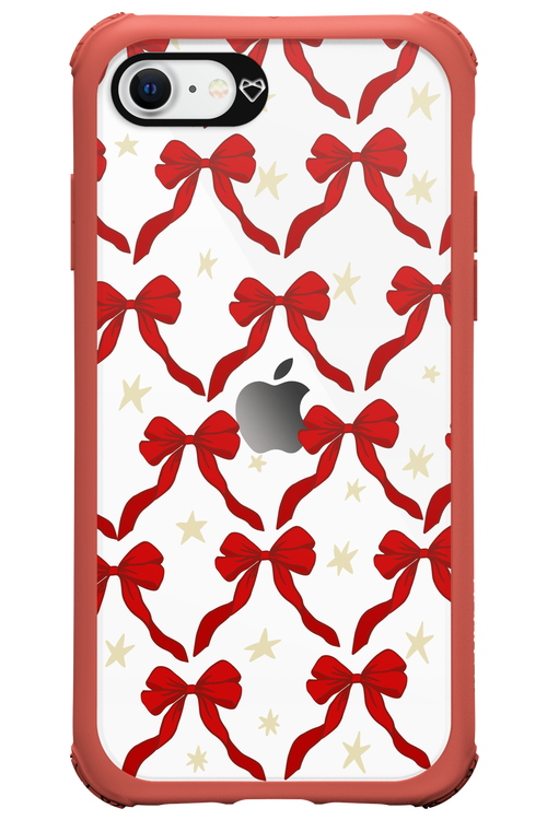 Bow & Stars (Transparent) - Apple iPhone SE 2020