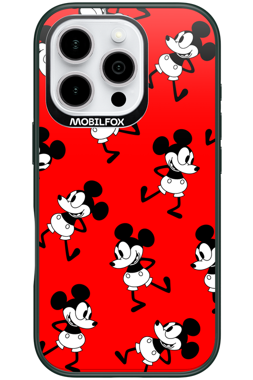 Iconic Mouse (red pattern) - Apple iPhone 16 Pro