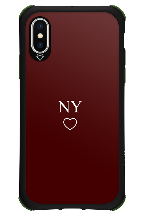 NY Burgundia 2.0 - Apple iPhone XS