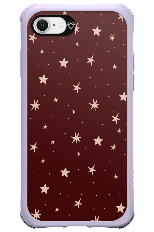 Burgundy Stars - Apple iPhone SE 2022