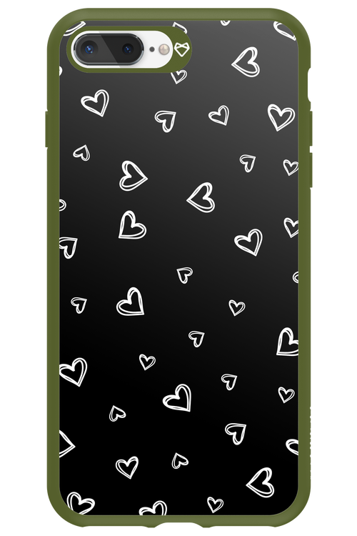 Monochrome Hearts 2.0 - Apple iPhone 7 Plus